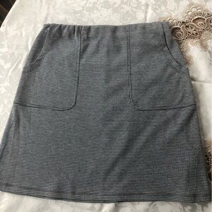 Classic Gray and Black Women's Skirt. Medium. Angels Forever Young